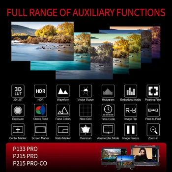 SEETEC P133 PRO 13.3 Inch 1000nit High Bright Full HD Broadcast Studio LCD Monitor 4K 3G-SDI Portable Broadcast Monitor detail image