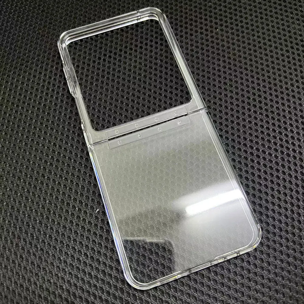 Transparent Phone Case For Samsung Galaxy Z Flip5 Flip4 Flip3 5G Flip Large Window Fold Clear Mobile Cases Sjk124  Laudtec details