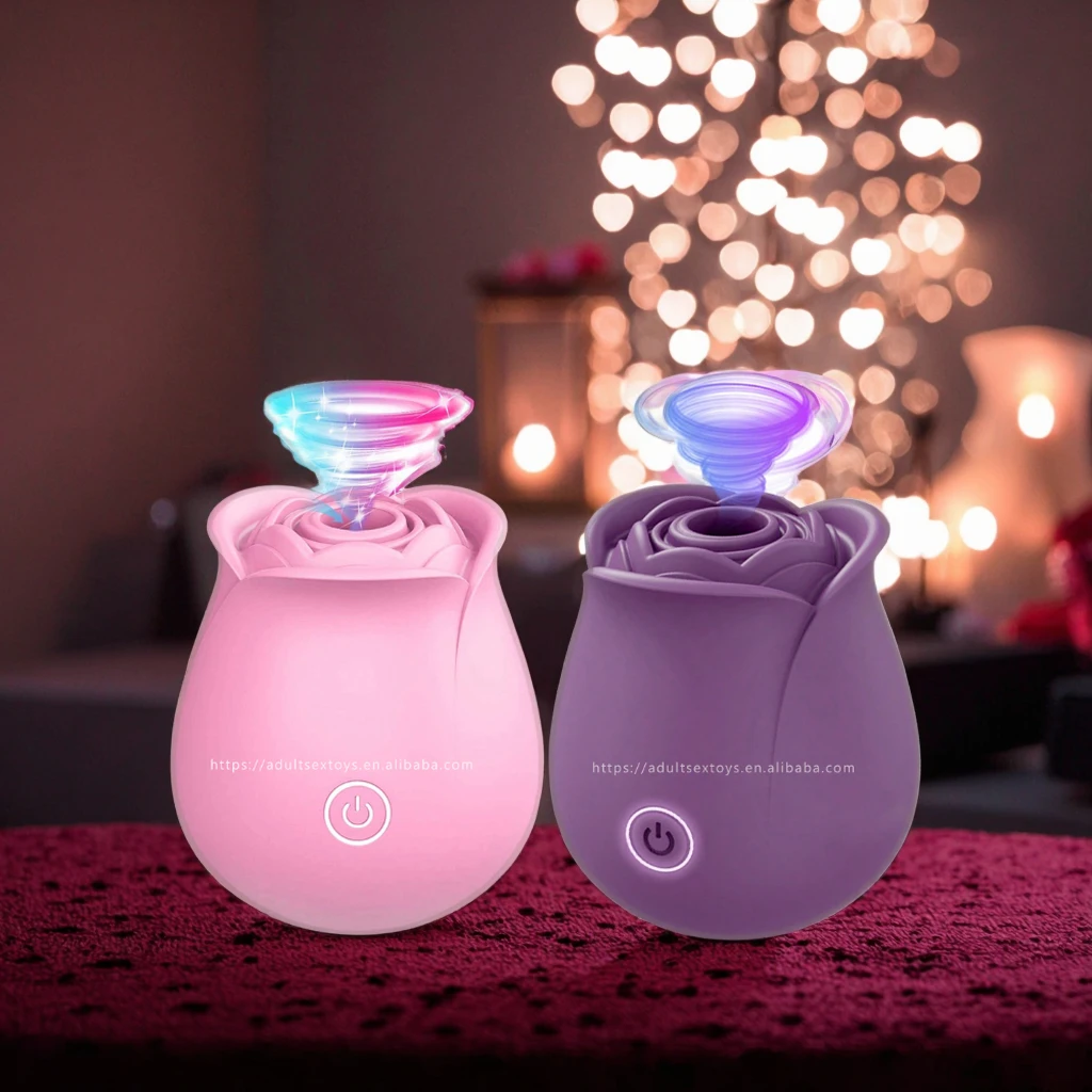 Wholesale Glow in the Dark Rose Vibrator - Women's Sex Toy