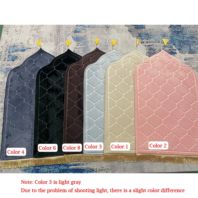 Tapis De Priere Islam Thick Memory Foam Soft Muslim Prayer Mat Rug