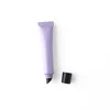 Tubo viola satinato da 20 g + copertura nera per balsamo per labbra + tappo interno