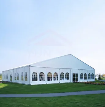 15x30m 30x50m 50x100m White Church Wedding Party Marquee Tent a Shape Outdoor Tent Car Show Tent for 100 200 300 People