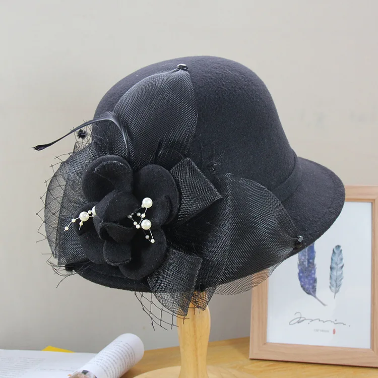 Woolen Hat In Autumn And Winter Women British Fashion,Warm Keeping Dome ...