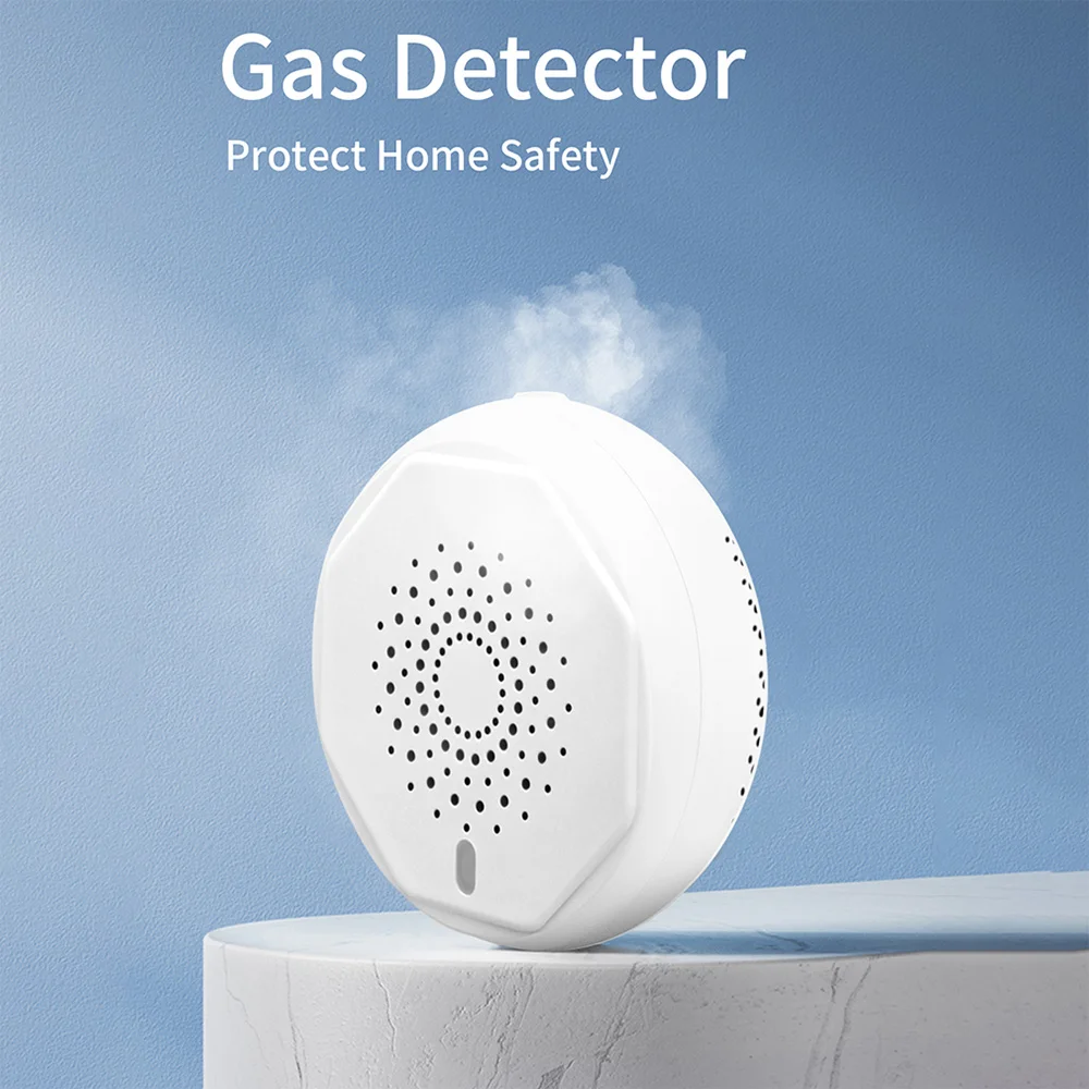 LEDEAST ZG-225Z Home Security Combustible Gas Detection Real-Time Alarm Tuya Zigbee Smart Gas Detector
