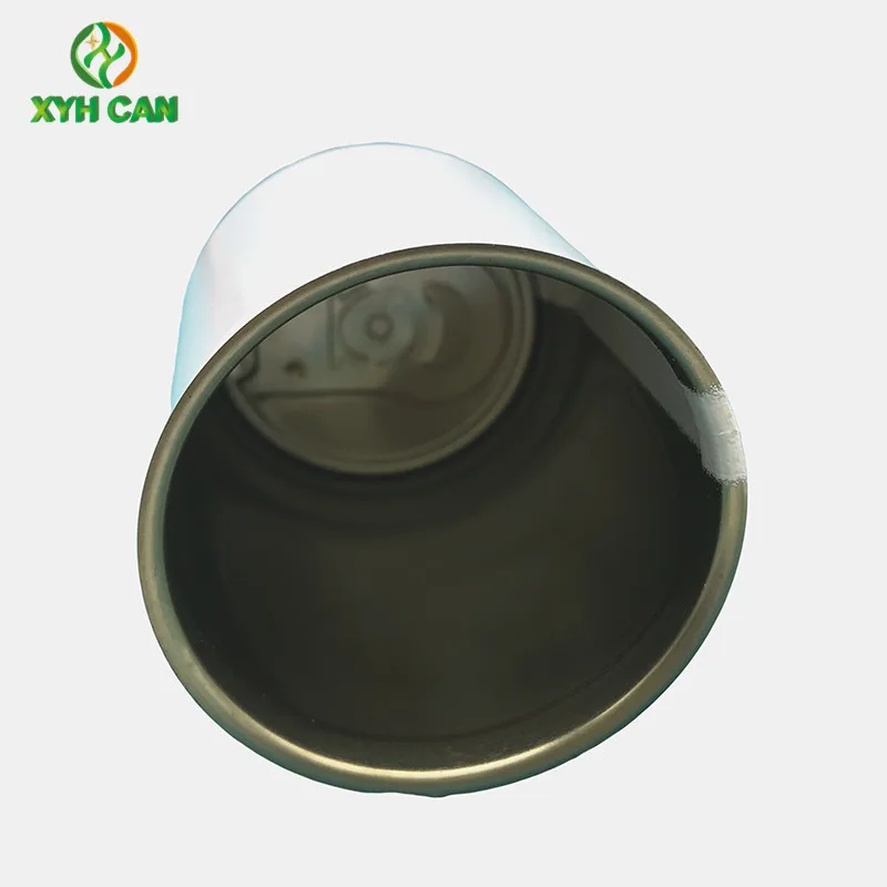 100ml Round Metal Tin Can Packaging for Alcohol Whisky Rum Gin Vodka Tequila Tea Coffee Beverage Wine Energy Drink Juice