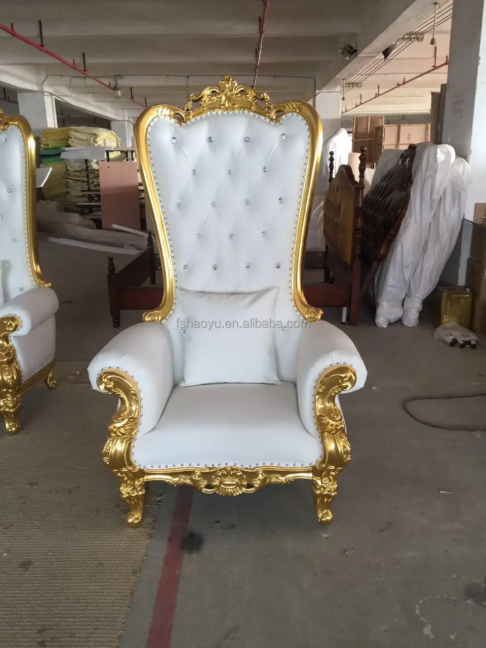 Royal Chairs Luxury Wedding High Back King Throne,King & Queen Wedding