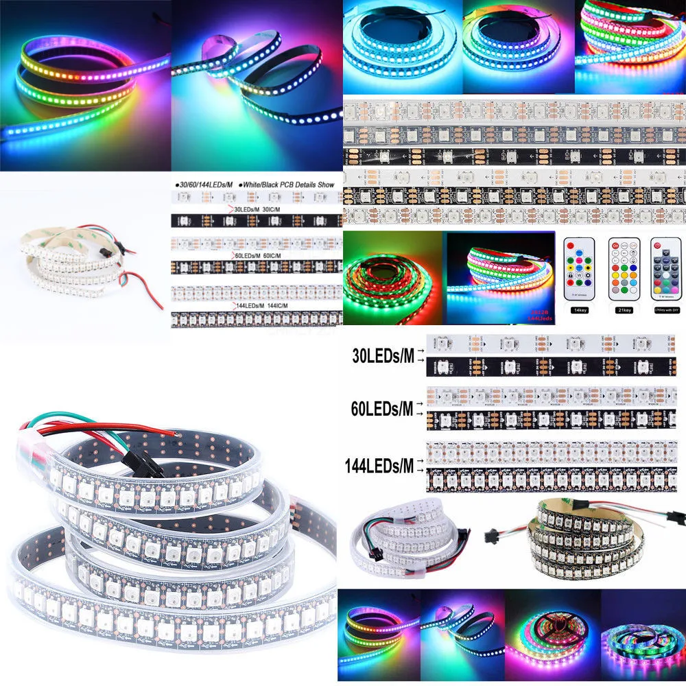 Arduino Addressable Strips 12v Rgb Gs8208 Ws2815 Ws2818 Tm1934 5050 60 ...