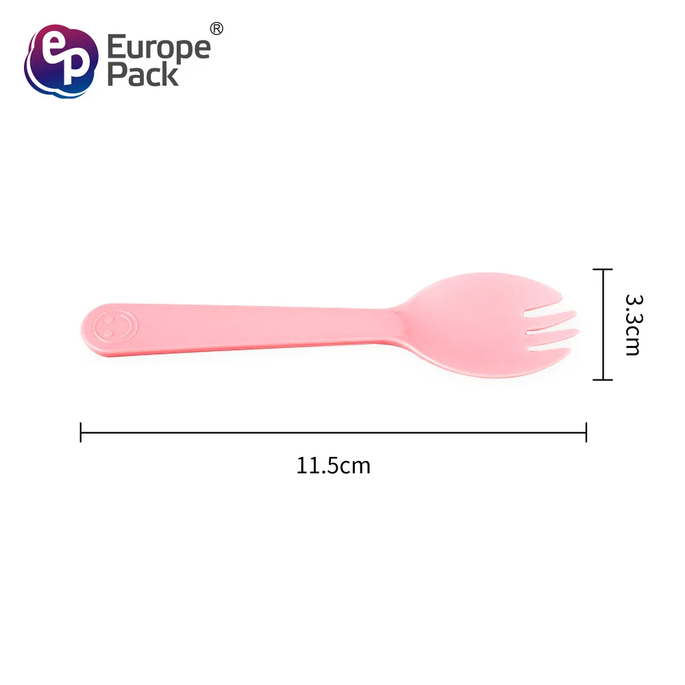 Plastic Salad Fruit Dessert Forks New Arrival Food Grade Disposable Clear Fork Spoon