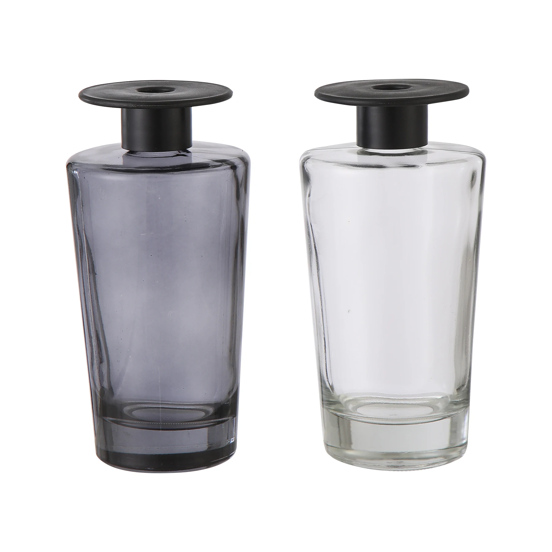 Empty Glass Reed Diffuser Bottle - Round Square Shapes, Eco-friendly Home Fragrance Holder