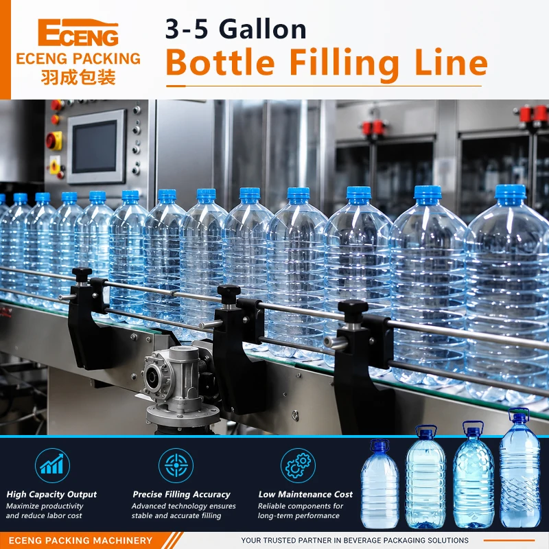 450BPH Automatic Water Filling Machine 5 Gallon 20L 19L Bottle Bottling Production Line Equipment for New Water Factory Project