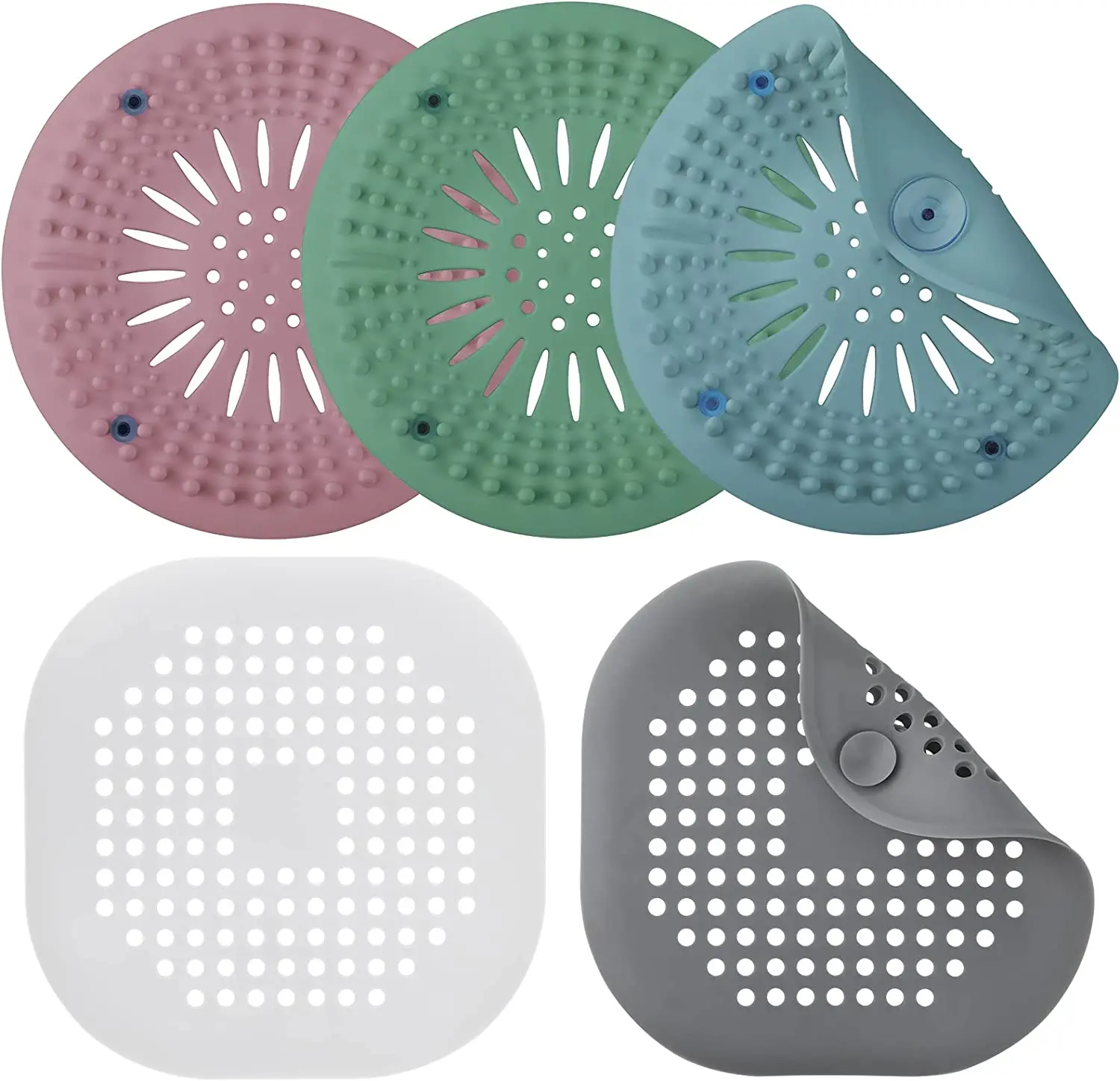 Edelstahl-Spülenabdeckung Mit Anti-Clogging-Filter – Geruchsbeständig, Inkl. Silikondichtung & Duschkappe
