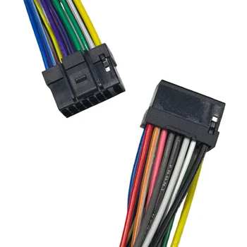 Yctze Adaptateur ISO 16 Broches Pour JVC / Kenwood – Faisceau Haut-parleur – Plug And Play – Installation Facile