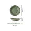 Green deep plate 21.5cm