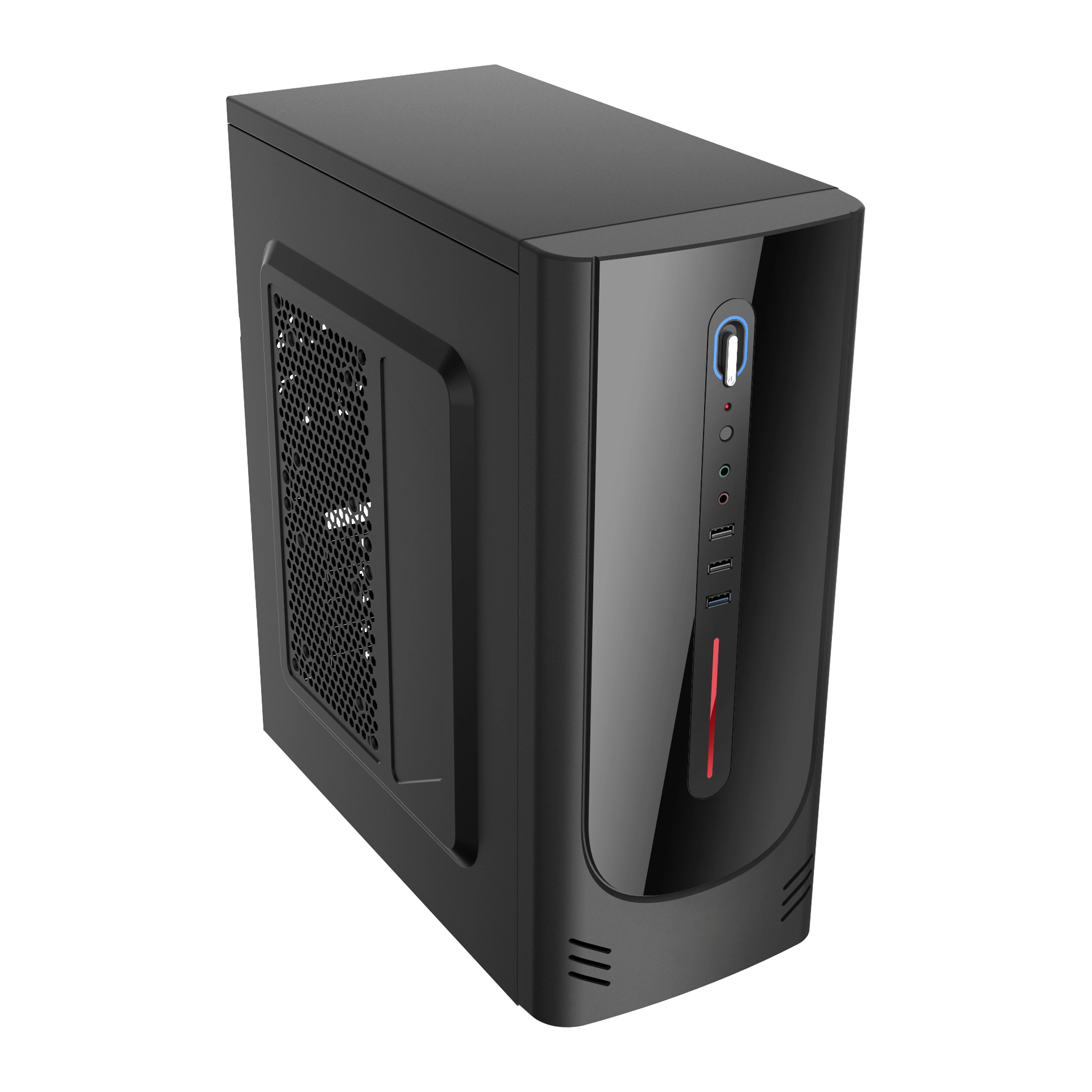 Bulk Atx Pc with Power Supply Fan Plexiglass Horizontal Cooled Cpu Cabinet Computer Case Pc Chassis