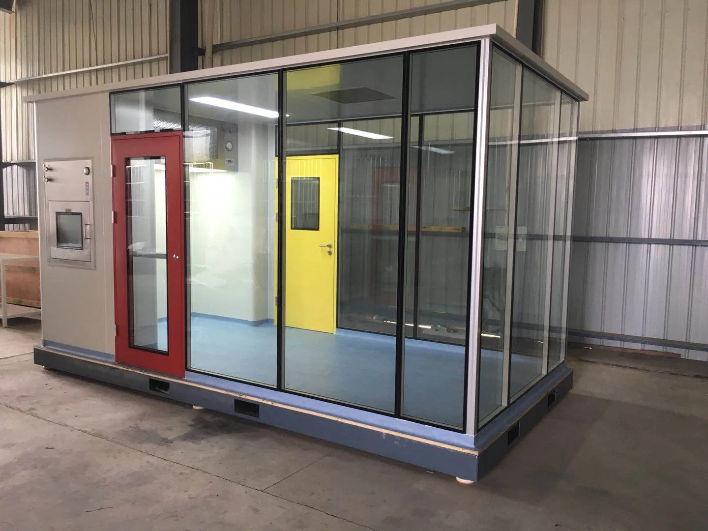 Laboratory Modular Hard Wall ISO 7 Cleanroom Assembly