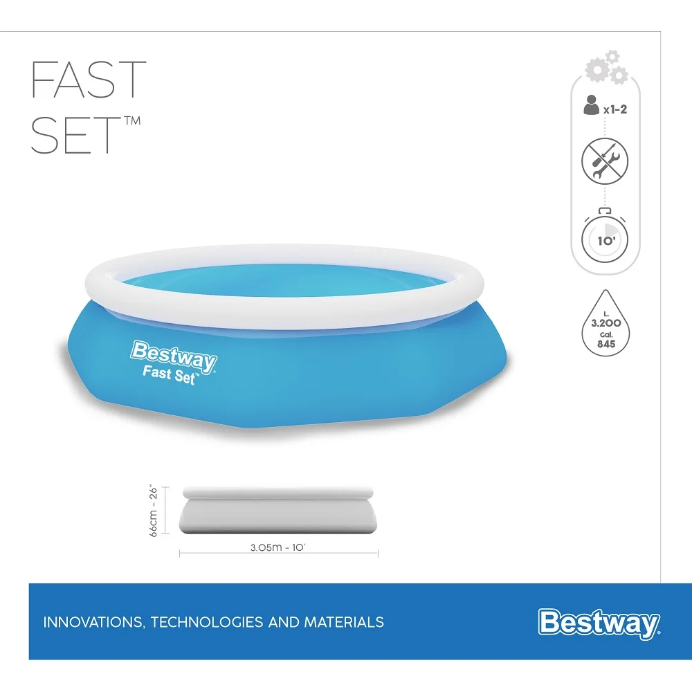 Bestway 57458 Inflatable Outdoor Portable Swimming Pools