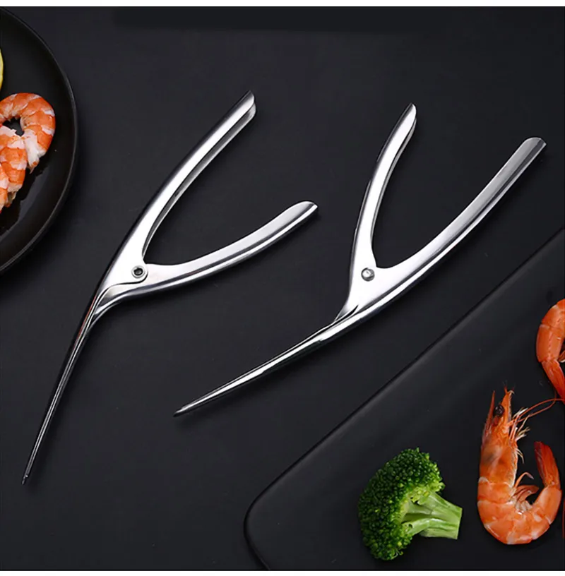 304 креветки нержавеющей стали нож зачистки креветки средство для удаления линий карабин с неприлипающим покрытием морепродуктов инструменты аксессуары гаджет
