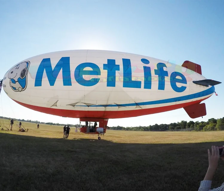Wholesale Cheap PVC Airplane Zeppelin Dirigible Balloon Inflatable Blimp with CE Certification and Custom Logo for Advertising