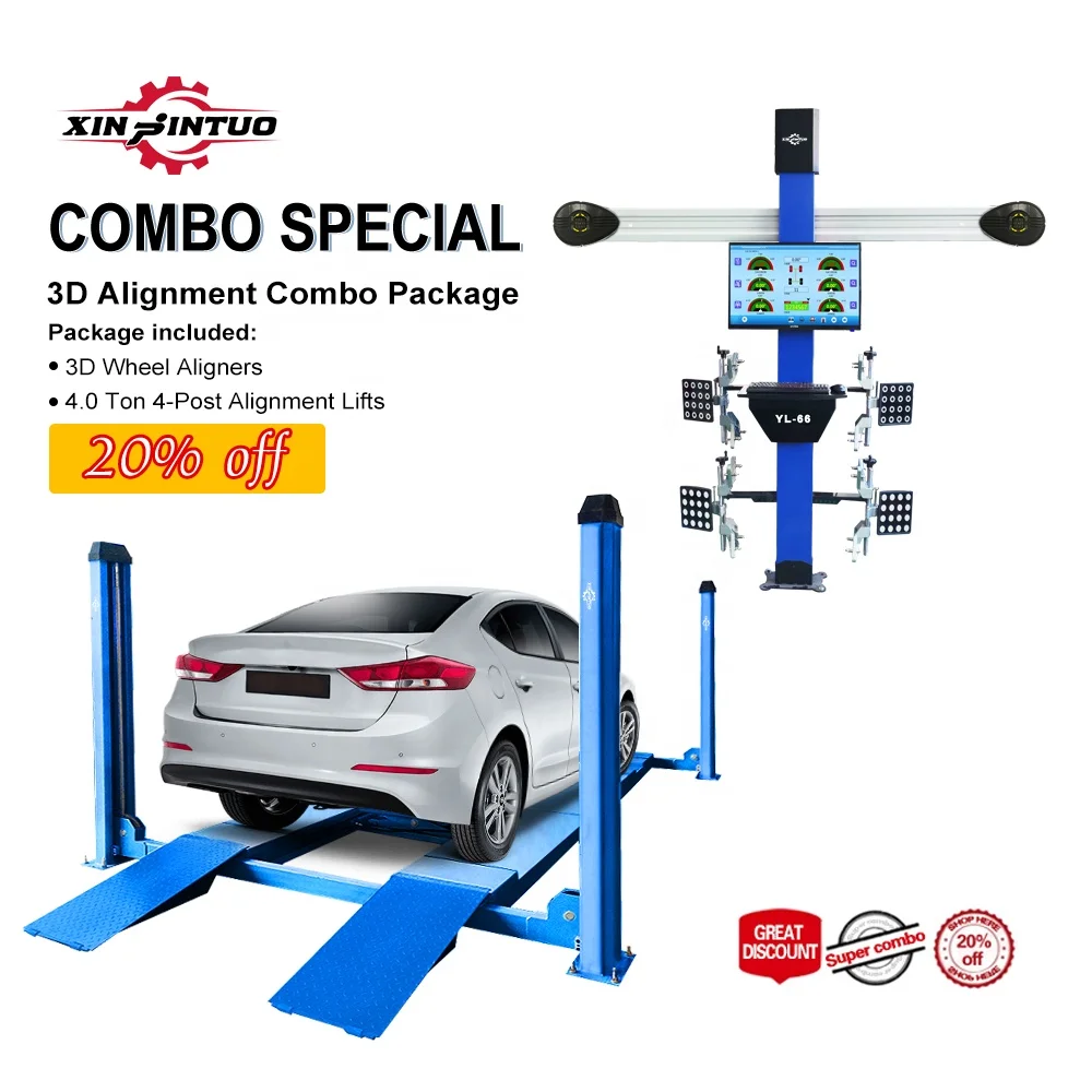 Xinjintuo 3D Wheel Alignment Machine Full Set Combo