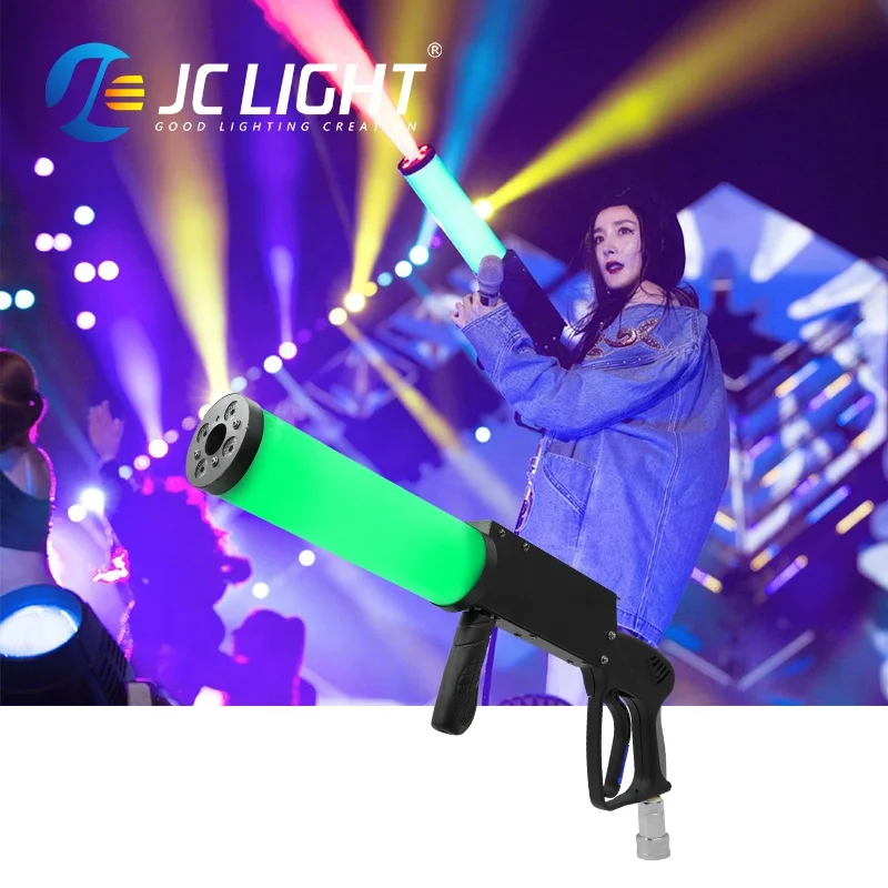JC Handheld LED Co2 Gun Party RGB Jet Machine Stage Effects Dj Bar Fog Gas Column Smoke Guns