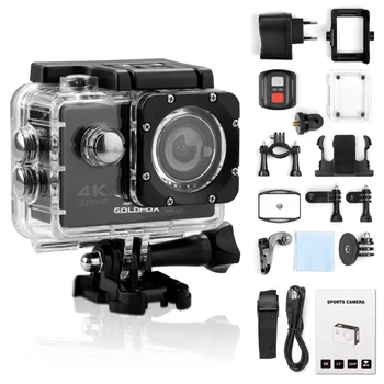 1080P Action Camera Underwater Waterproof Camera 170 Wide Angle WiFi Sports Cam with Batteries and Mounting Accessories Kit