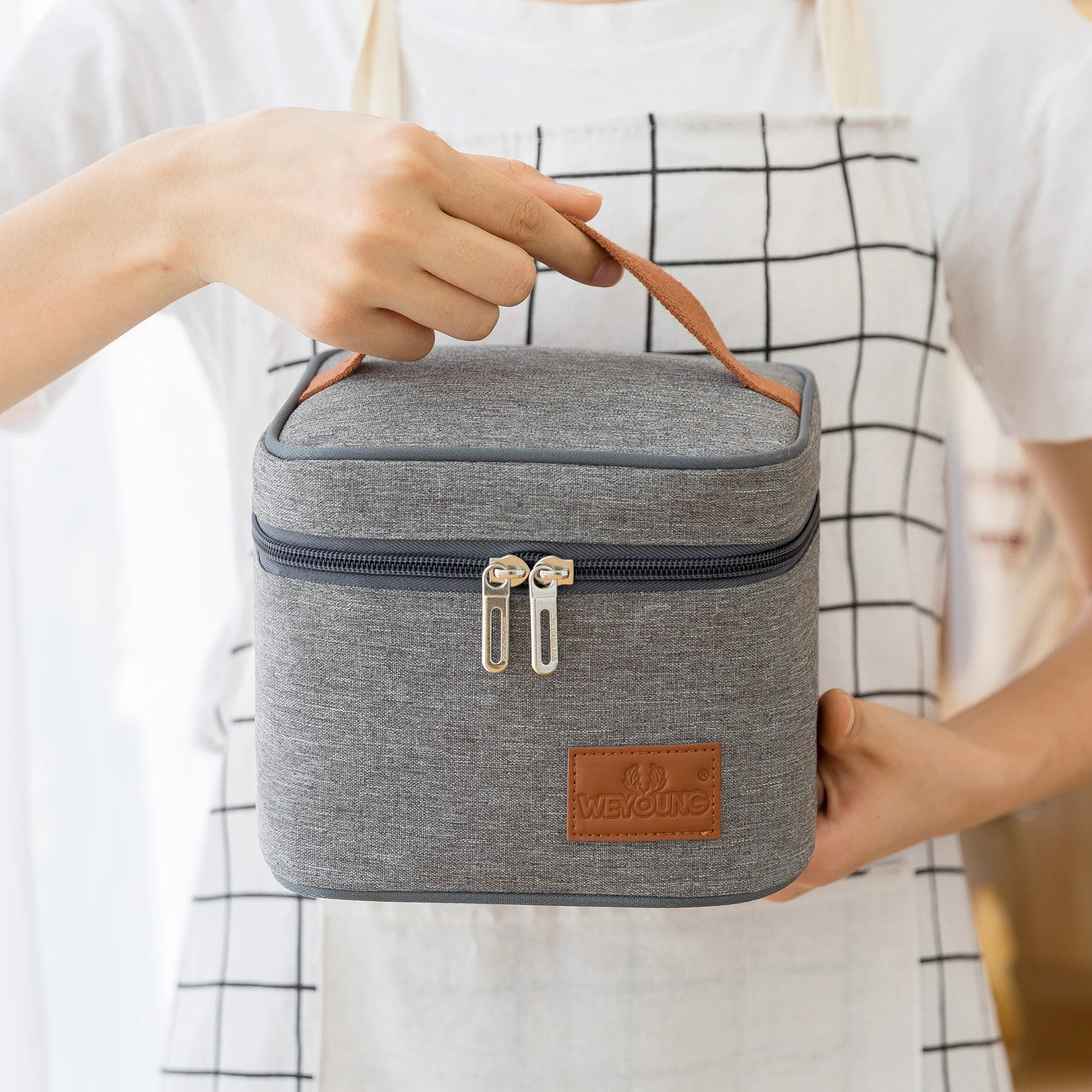 Сумка-тоут из ткани Оксфорд с логотипом под заказ изолированная сумка-холодильник портативная водонепроницаемая сумка для