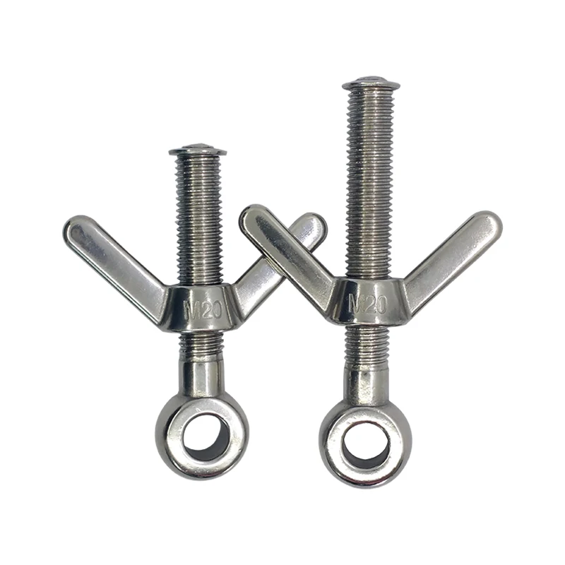 Marine Grade 316  Stainless Steel Eye Bolt With Wing Nut