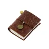 Carved leather-coffee color-2 refills included