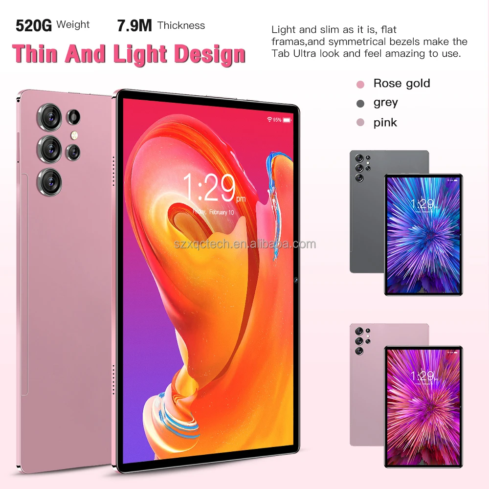 10.1 Inch Unclocked Dual SIM Tablet PC S23 Ultra Big Battery Android 13 5G WIFI GPS Cheap 16+512GB MTK Capacitive Pad for Kids
