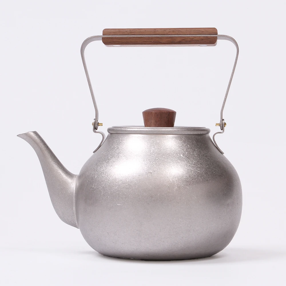 Chaki Stainless Teapot Black – L