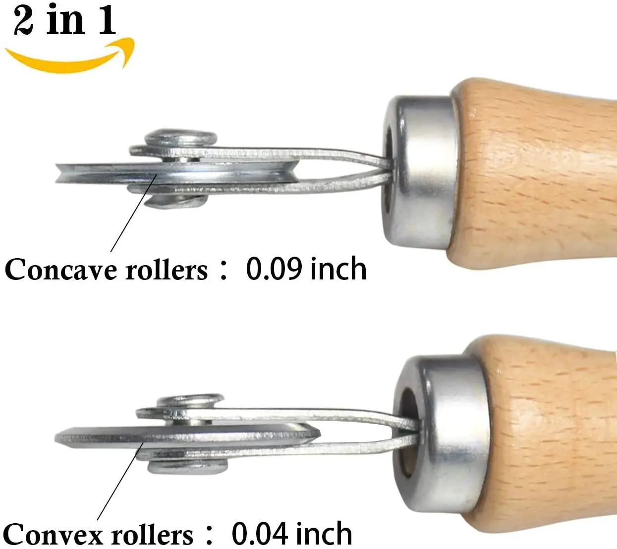 Wooden Handle Screen Rolling Tool Screen Spline Roller Tool For