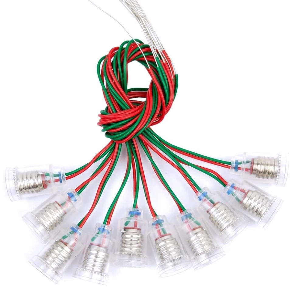 Lampadine da 25 pezzi E10 adattatore Base portalampada a ve Mini accessori per esperimenti presa  39