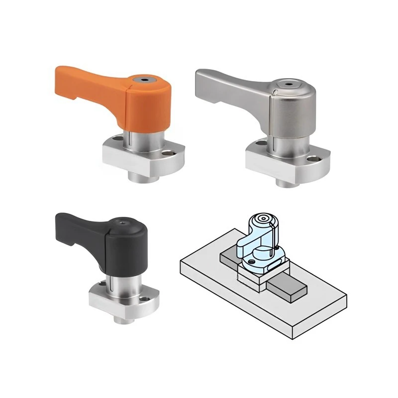 Enknapps trycklås QCPS0828 QCPS1036 QCPSS2245-6-S-D/F Stark legering 1000-serien Kylkroppskomponent Skärningstjänst