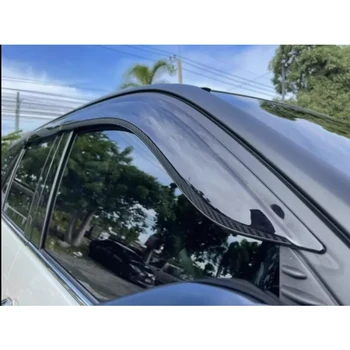 Injection Wind Deflectors Black Rain 3mm GR Window Visor 4x4 Accessories for Toyota Hilux 2015-2023 Double Cabs