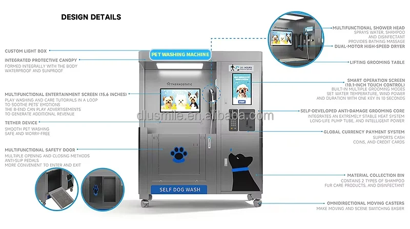 Pet Auto Clean Machine USMILEPET Pet Washing Machines - Efficient Grooming Solutions