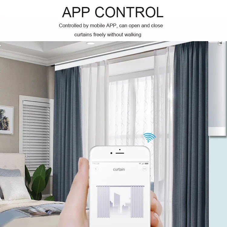 Tuya Smart WIFI Curtain Motor Smart Home Remote Control Voice Control Electric Opening and Closing Curtain Motor