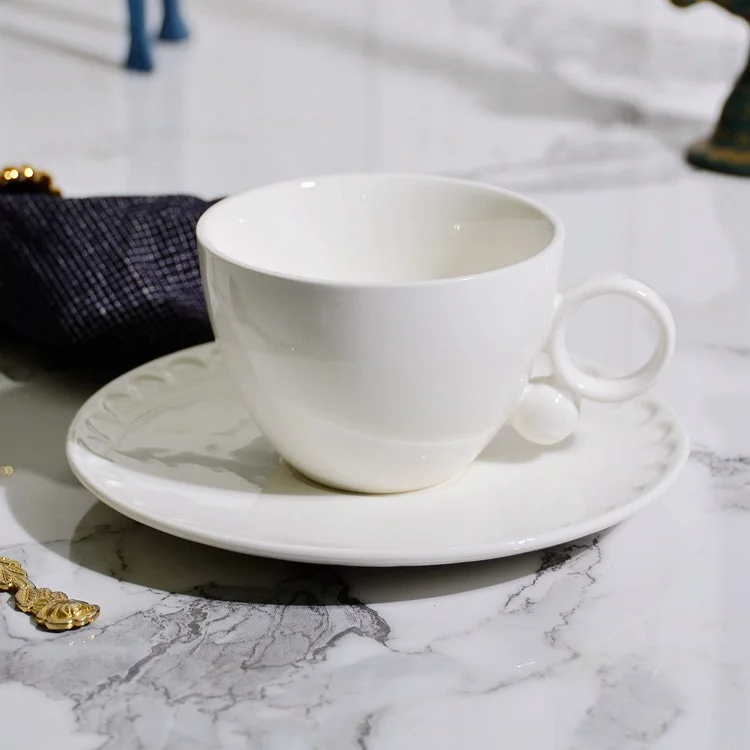 ceramic cup with lid spoon cute large capacity coffee mug