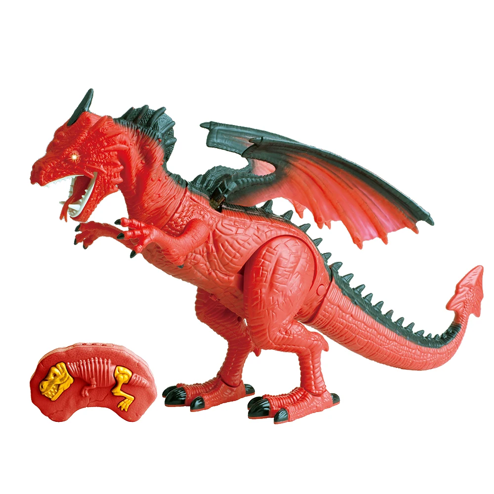 Infra-red Remote Control Dinosaur Figure Roaring Spraying Light Up Eyes ...