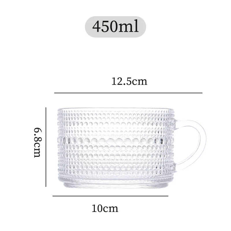 Today's Present Set Da 4 Tazze In Vetro Vintage Con Coperchi In Bambù E Cucchiai – 425 Ml, Motivo Girasole, Ideali Per Caffè, Tè E Overnight Oats