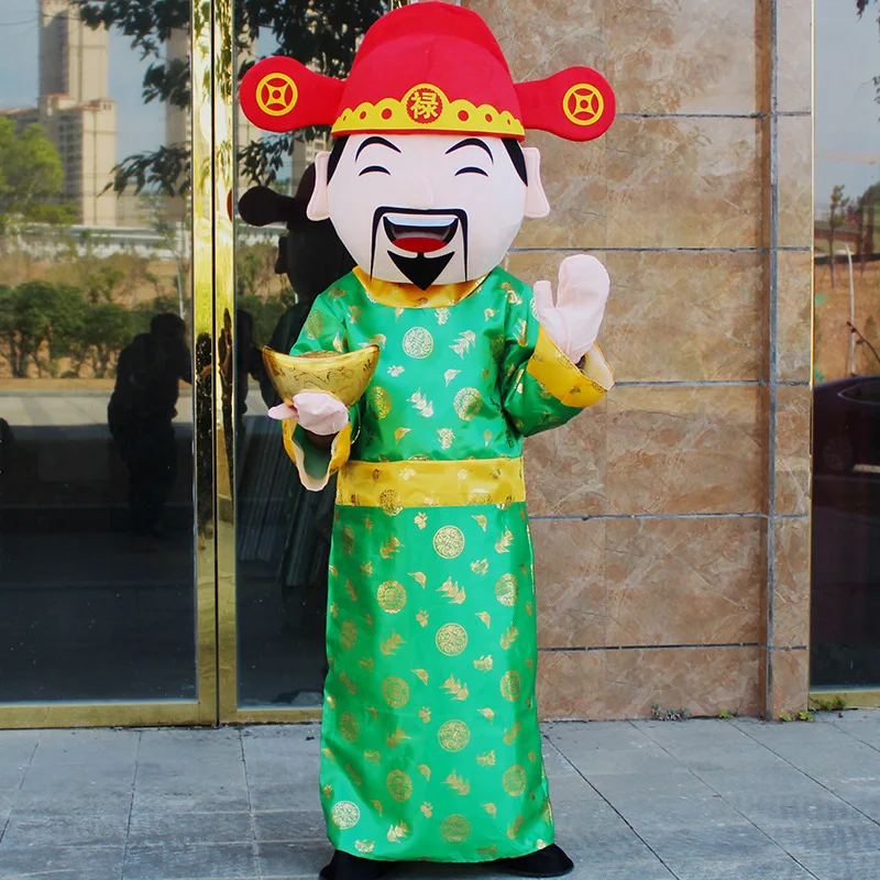 Professional Custom  2024 Chinese New Year God of Fortune Mascot Costume for Dragon Year