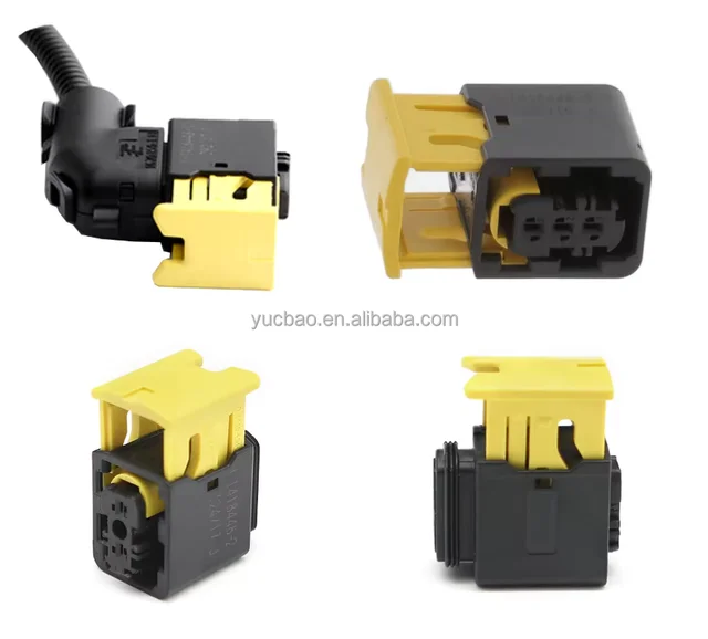 New Energy Electric Vehicle Cable Wire 3P 1-1418448-1 Automotive Car Plug Waterproof Female Connector Copper Contact Material
