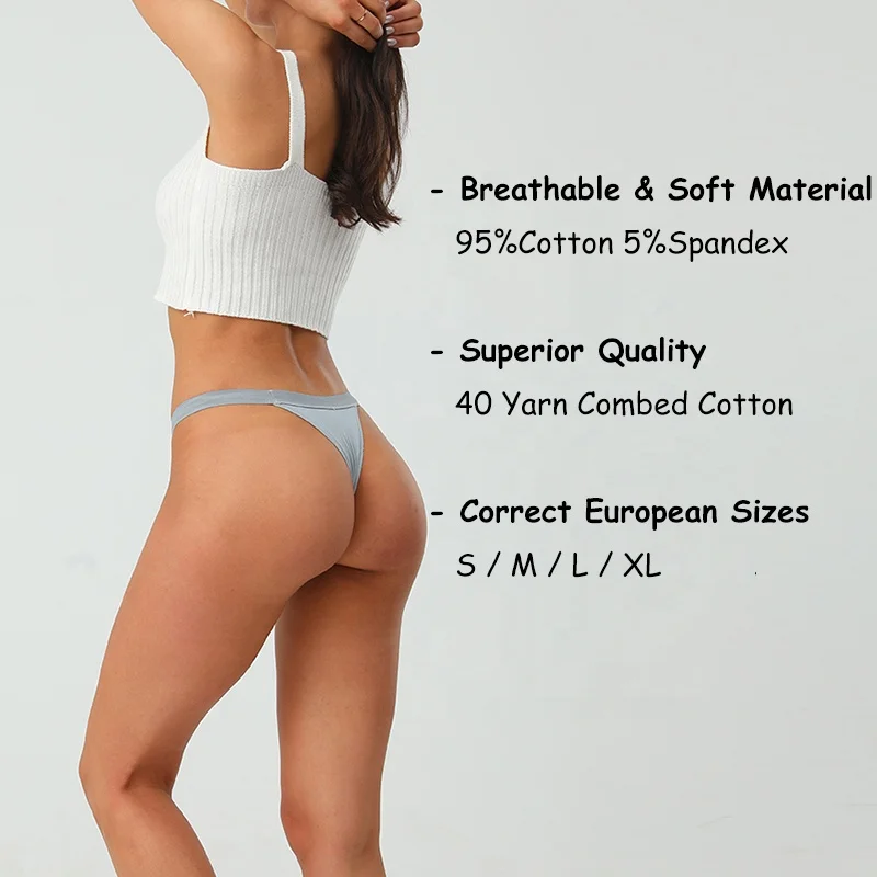 Girls Simple Attractive Plus Size Cotton Bikini Panties Custom Woman