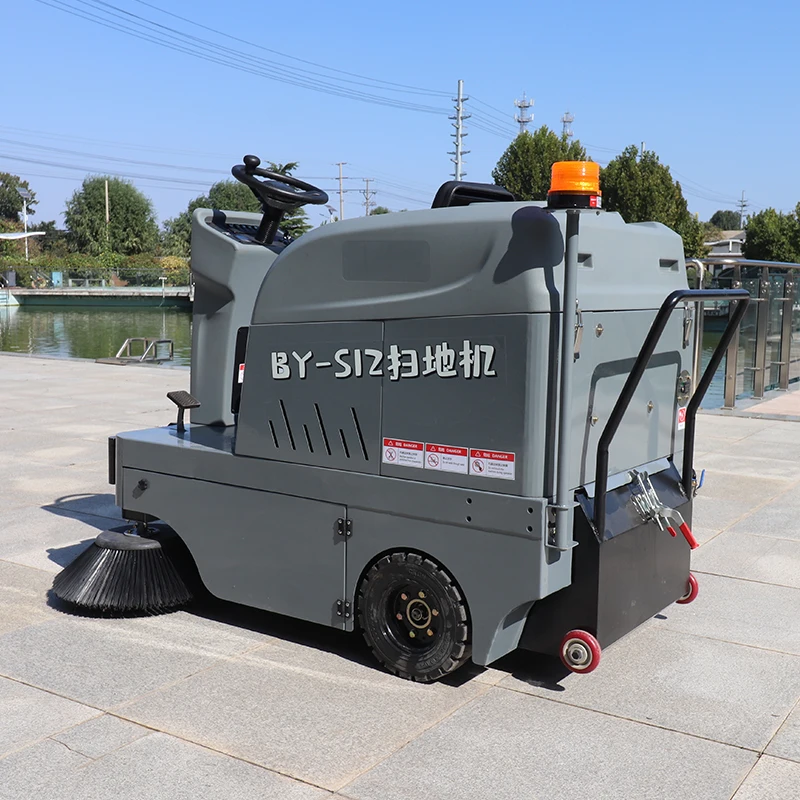 Environmental Protection Electric Ride-on Road Sweeper Street Cleaning Car with Engine Motor Pump-Core Components Included