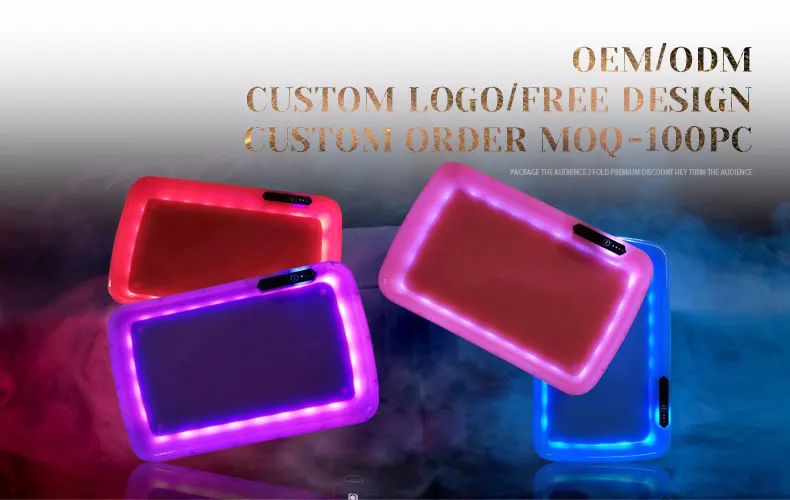 New Arrival Popular Tray Speaker Led Rolling Light Tray With Speaker