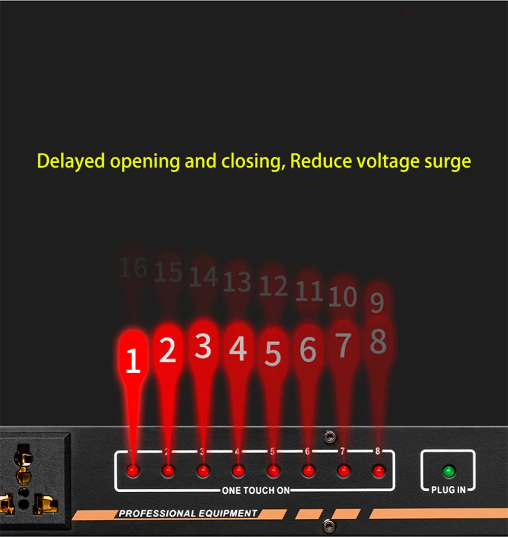 Demao Pps202 Power Controller Professional 8 Channel Amplifier