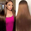 Parrucca Lunga in Capelli Umani Naturali Lisci#4