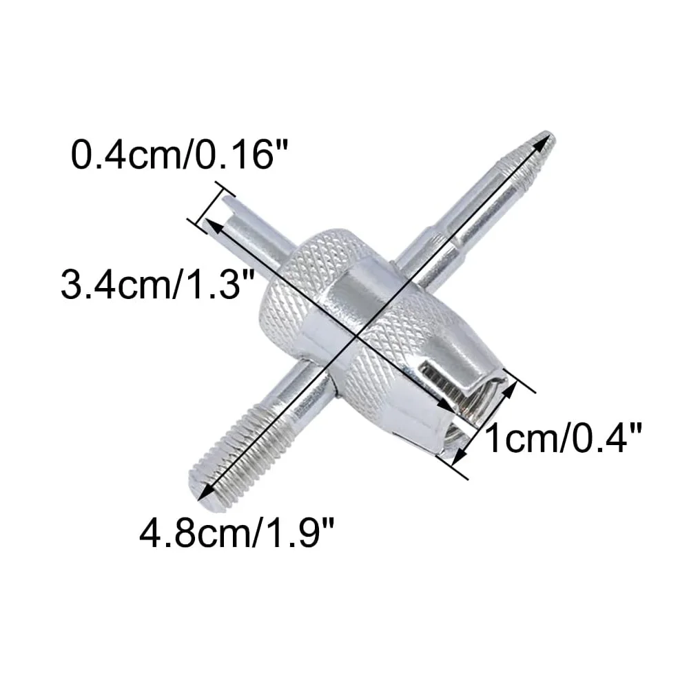 Demonte Obus Valve Kit De 6 Clés à Noyau De Valve - Pour Pneus/CLIM Voiture/vélo - Têtes Simple/double Climatisation Voiture