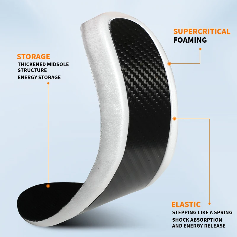 Premium Sport Running Arch Feet Cushion Basketball Custom Flat Foot Shoes  Pad Carbon Fiber Orthotic Pro Shoes Insoles