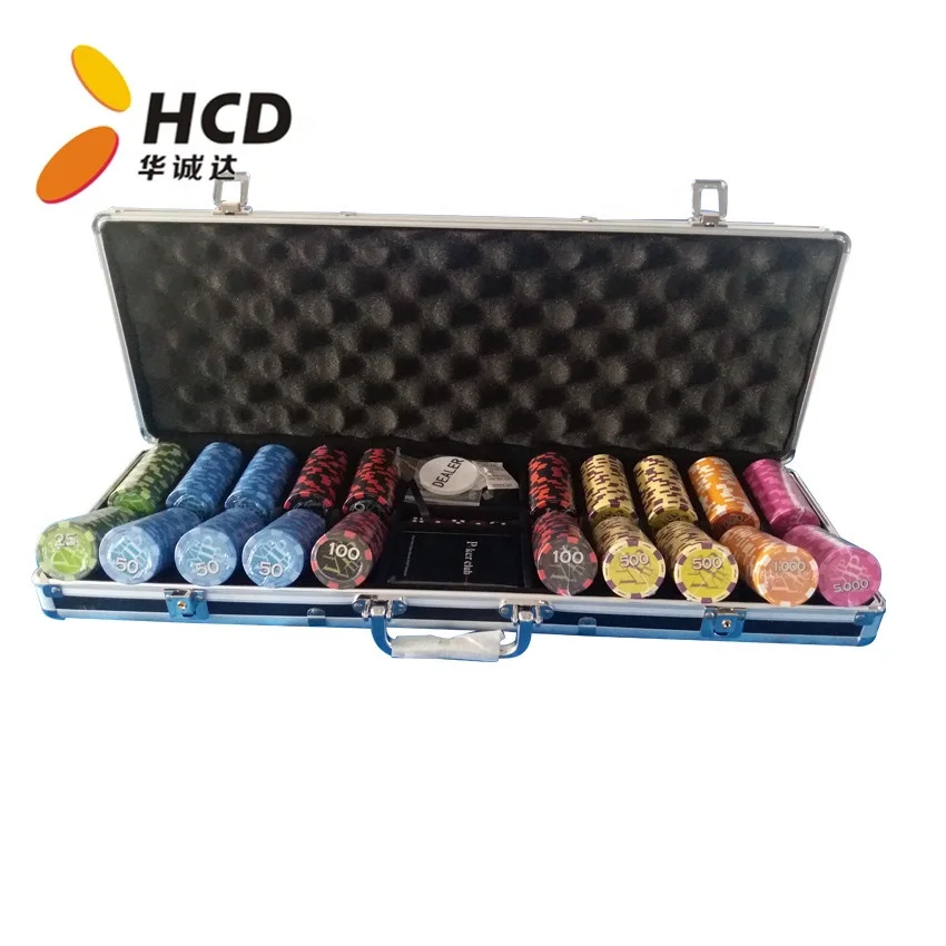 500 шт. алюминиевый чехол для покера