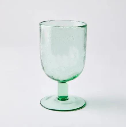 Custom Short Stem Colored Glass Juice Cup Restaurant Drinkware Red Wine Goblet